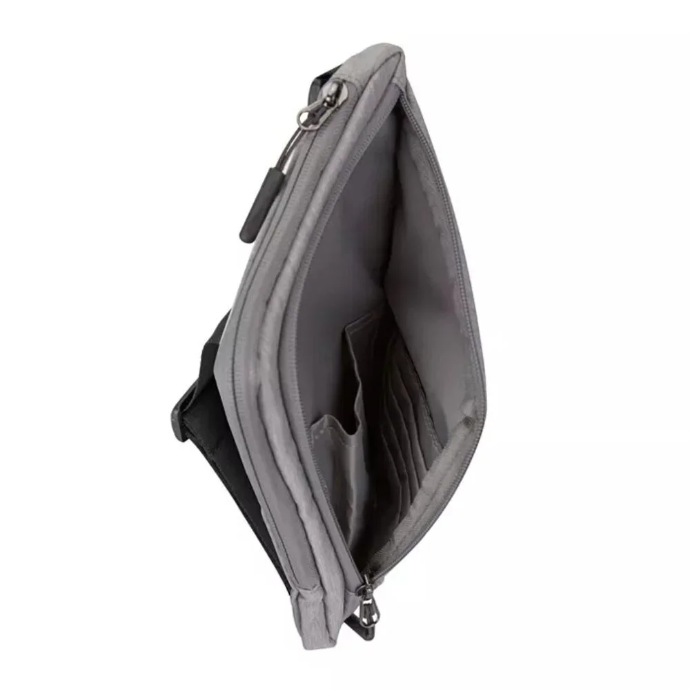 TRAVELON Gray Slim Crossbody Bag/Brand New in Package!!